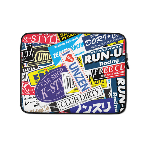 Computer Sticker Sleeves Stickerbomb Laptop Sleeve - 13 in – driftstickers