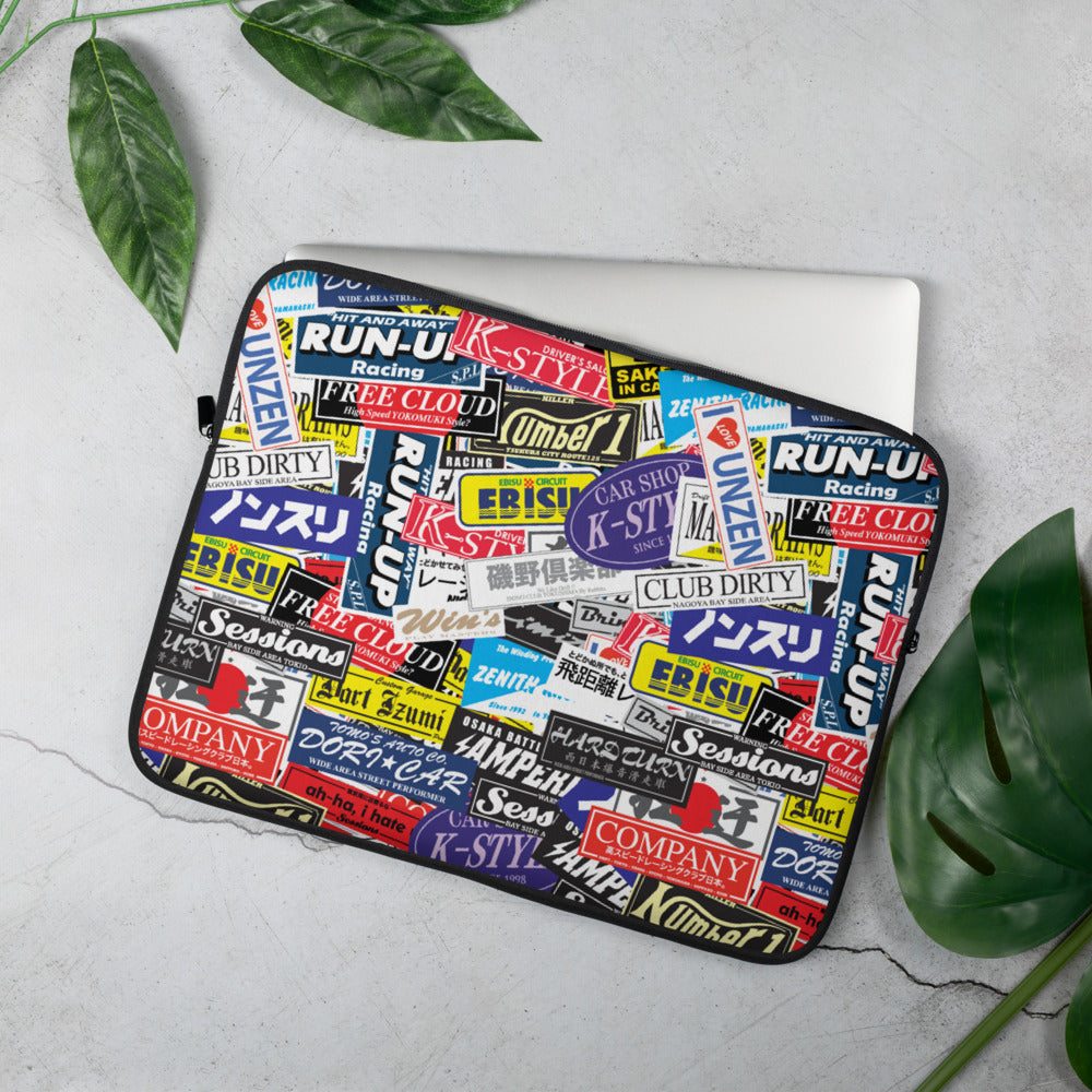 Computer Sticker Sleeves Stickerbomb Laptop Sleeve - 13 in – driftstickers